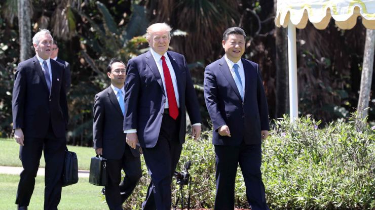 习近平同特朗普举行中美元首第二场正式会晤