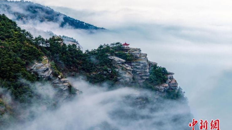 庐山现壮美云海景观 