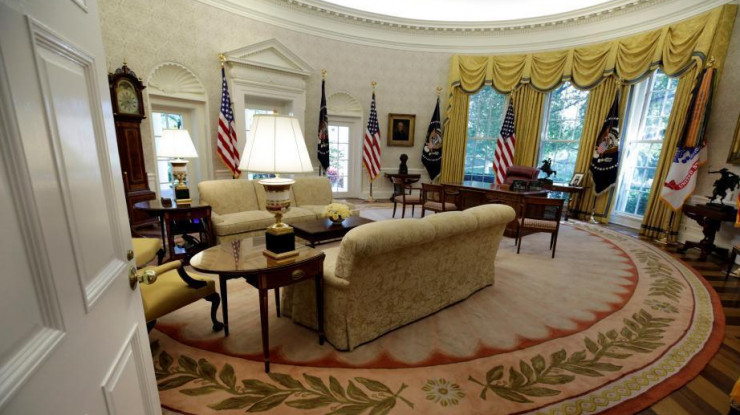 白宫装修后内部照曝光 焕然一新富丽堂皇