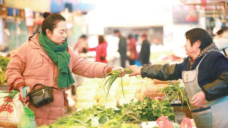 滁州：冬季蔬菜市场供应充足