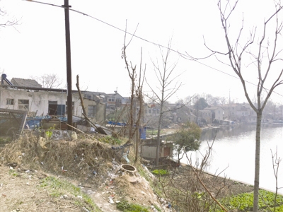 征迁前的滁城北湖地块棚户区。（资料图）