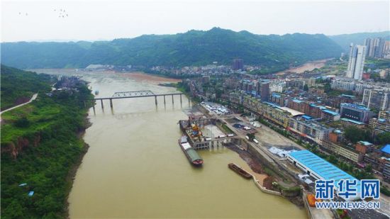 （长江经济带）水富港：“万里长江第一港”扩能改造进行中