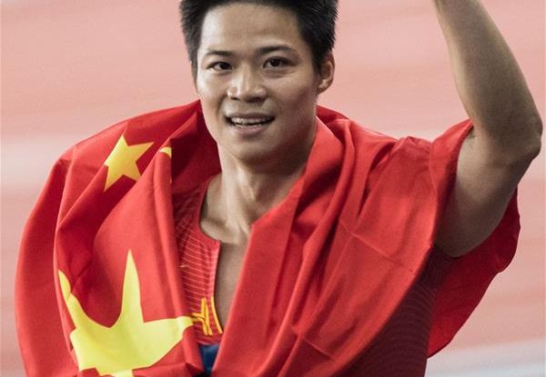 苏炳添夺得亚运会男子百米冠军