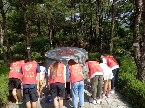 无名烈士墓鞠躬敬礼