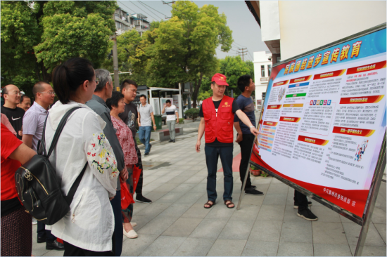 2019年7月11日鼓楼社区市委统战部开展民族团结进步宣传教育