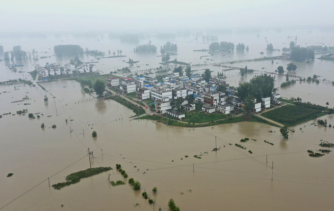 直击｜王家坝开闸24小时后