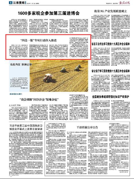 《安徽日报》（2020年11月5日 04版）