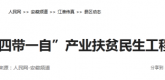 【人民网】定远县“四带一自”产业扶贫民生工程结硕果