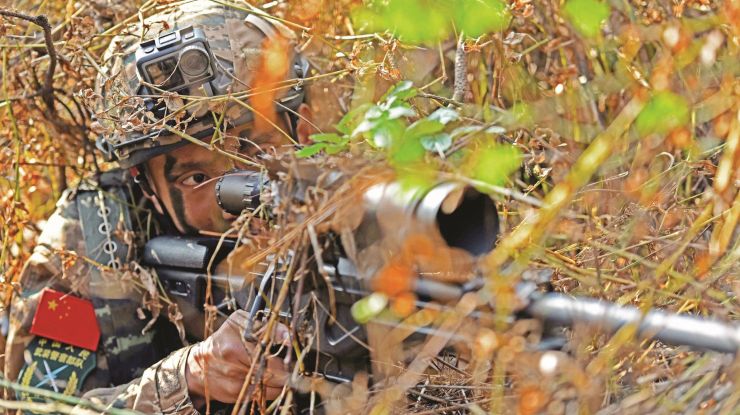 武警某特战分队与陆军某旅防空营交流战术训练交流掠影