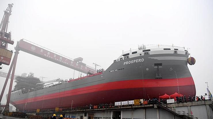 混合动力货轮下水