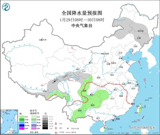 东北气温今日探底 南方降水区域又增多