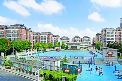 改造后的滁城金燕小区市民文化乐园广场_b