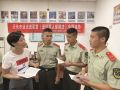天长送法进军营 关爱老兵在行动