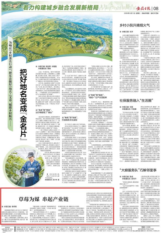 《安徽日報》（2026年3月11日8版）