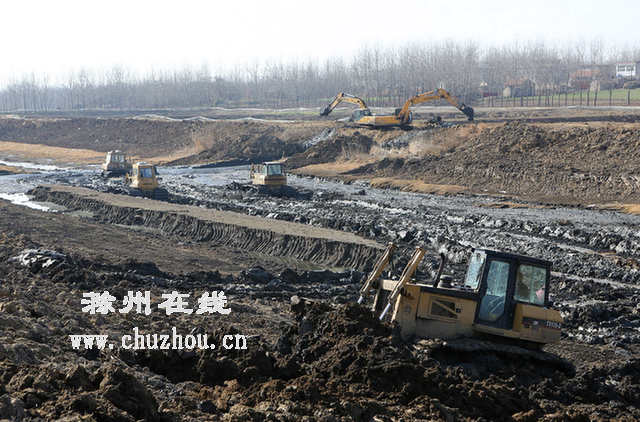 滁州在线-滁州要闻-水利工地兴修忙
