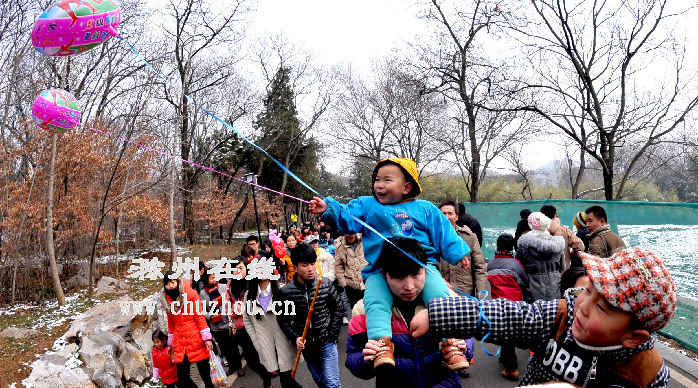滁州在线-社会民生-滁州：十万民众初九踏雪逛庙会