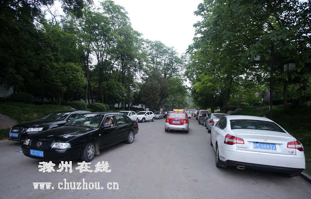 滁州在线-滁州要闻-琅琊山古道乱停放