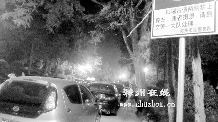 滁州在线-社会民生-滁州：违停车辆堵了公交进站路