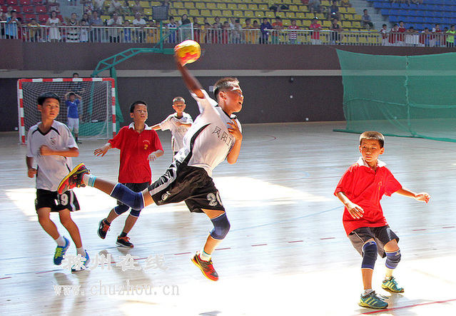 凤阳工小男子手球队首战告捷
