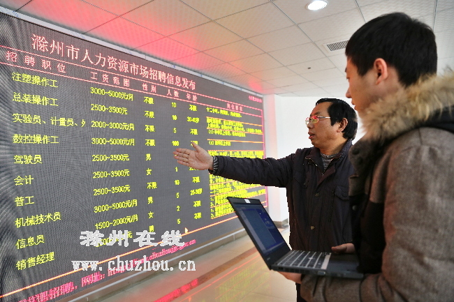 滁州在线-社会民生-滁州新人力资源市场“开门迎客”