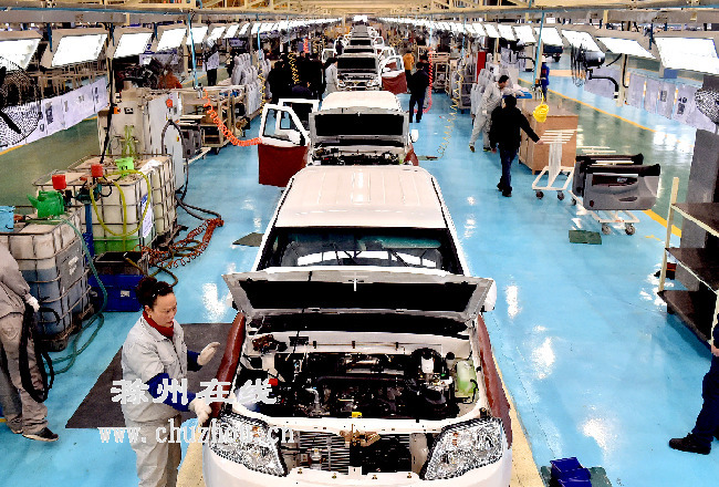 滁州在线-滁州要闻-总装新线助“猎豹”腾飞